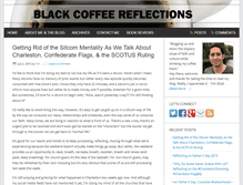Tablet Screenshot of blackcoffeereflections.com